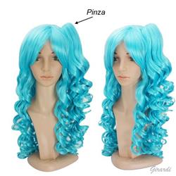 Parrucca Azzurra C/pinza